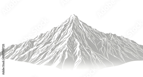 mountain, mountains, peaks, range, hills, nature, landscape, outdoor, adventure, travel, hiking, trekking, camping, alpine, summit, ridge, valley, wilderness, outline, lineart, linear, stroke, icon, v