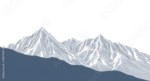 mountain, mountains, peaks, range, hills, nature, landscape, outdoor, adventure, travel, hiking, trekking, camping, alpine, summit, ridge, valley, wilderness, outline, lineart, linear, stroke, icon, v
