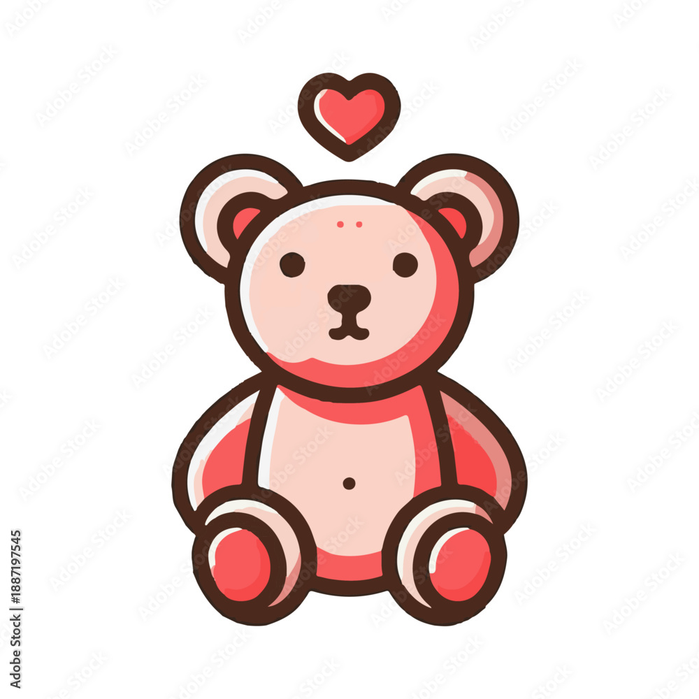 Obraz premium teddy bear illustration design