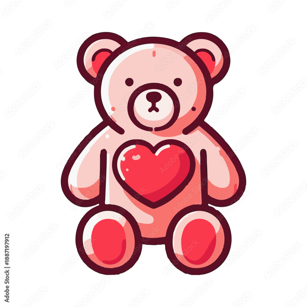 Obraz premium teddy bear illustration design