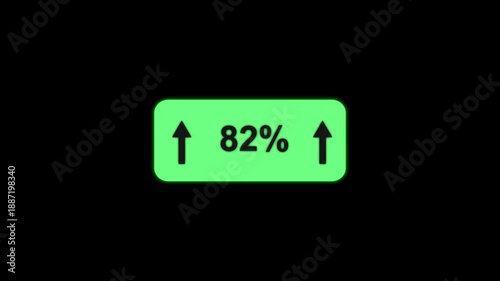82 Percentage Growth Animation