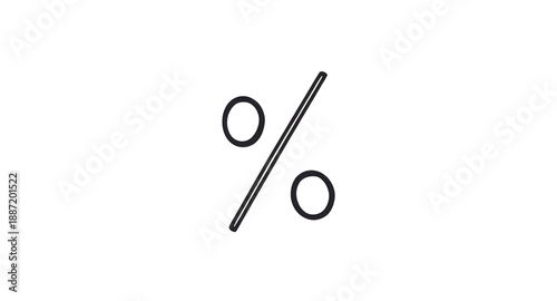 percentage, percent, percentmark, symbol, sign, math, calculation, ratio, rate, discount, sale, offer, finance, business, statistics, analytics, data, number, numeric, outline, sketch, lineart, handdr