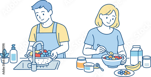 Nutritious Morning Routine.