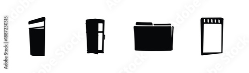 File storage options Vector, illustration