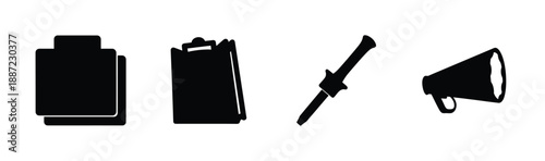 Symbolic representations of communication Vector, illustration