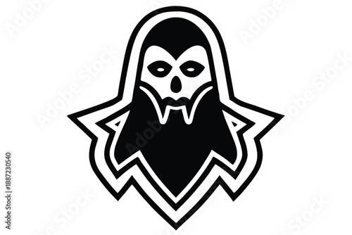 phantom shadow outline vector icon