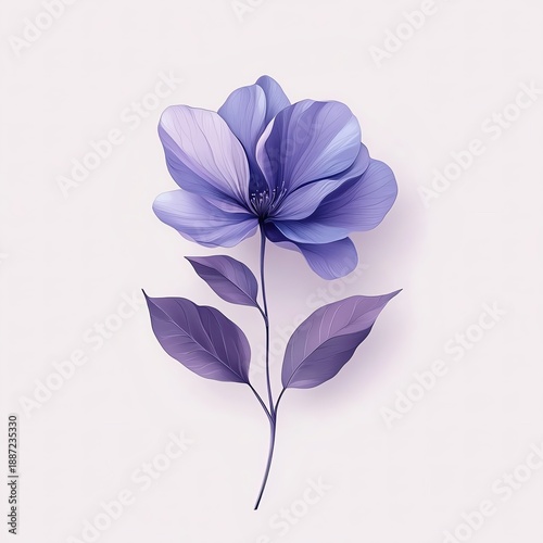 Elegant purple flower on a soft background.