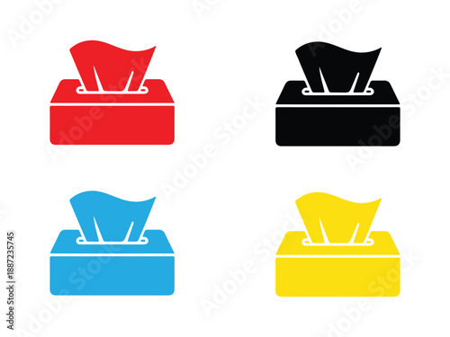 Tissue box icon set. vector illustration. Box tissue icon vector simple element illustration. box tissue line icon symbol.