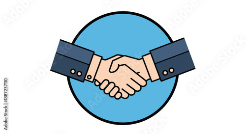 Handshake agreement between two business professionals.