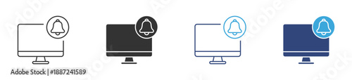 Subscription Icon. Membership and Notification Alert Symbol. Online Service and Digital Access Illustration.