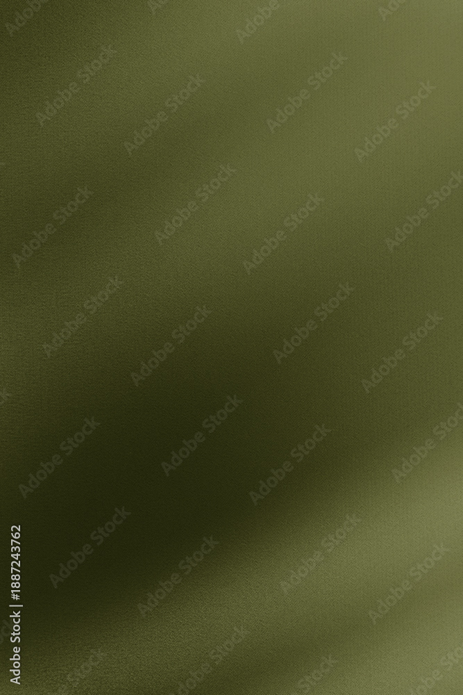 Obraz premium Black green brown khaki olive beige silk satin fabric. Color gradient. Elegant abstract background. Light dark shade. Matte shimmer. Curtain drapery line wave shadow. Empty blank template design text.
