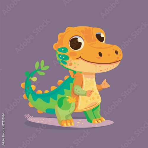  playful tyrannosaurus rex dinosaur cartoon