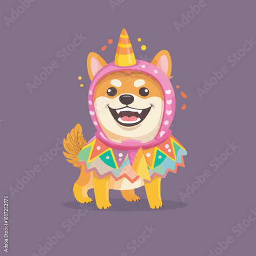  sparkly unicorn standing magical cartoon