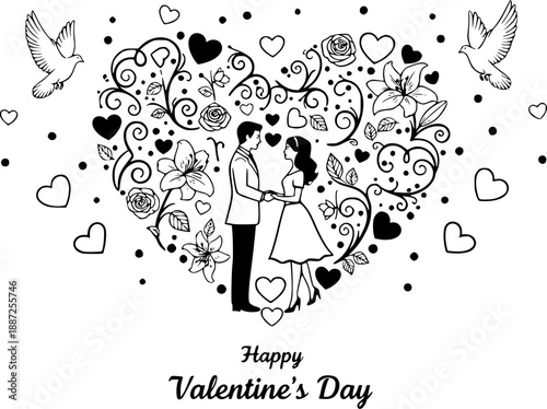 Valentine's day celebration on february 14
