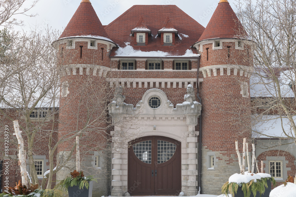 Obraz premium detail of Casa Loma Stables, a historical landmark, at 330 Walmer Rd, Toronto