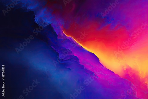 Vivid abstract swirls of vibrant pink, purple, and blue light