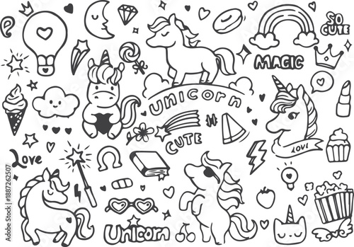 Magic unicorn elements