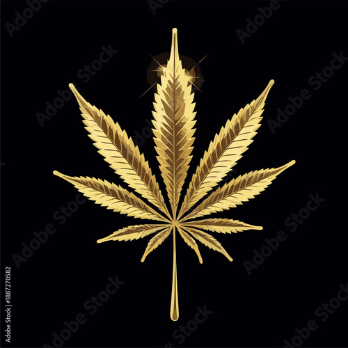 cool gold colored marijuana image