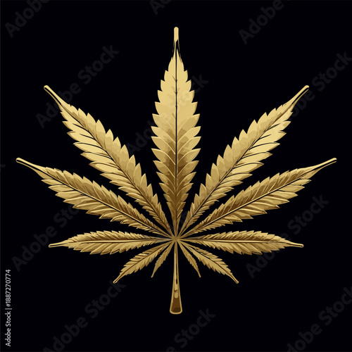 cool gold colored marijuana image