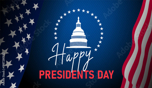 Happy Constitution and Citizenship Day United States of America, September 17 . Patriotic vector celebrating U.S. Constitution Day with national colors for banners, posters, cards, educational designs