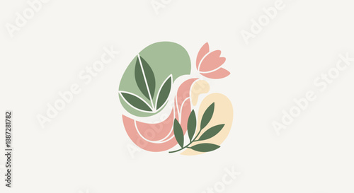 Minimalist Floral Design Elements