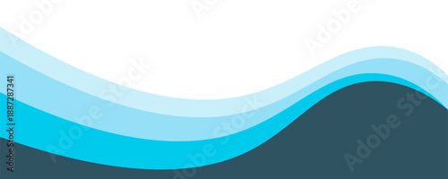 Abstract Wave Pattern in Blue Tones for Background and Design. vector illustration