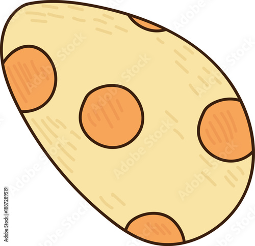 Egg With Spots Cartoon