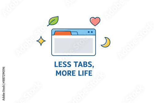 Minimalist browser window with motivational quote about simplifying life