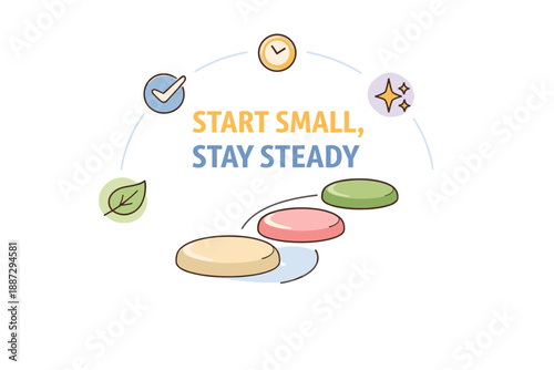 Start small, stay steady: steps to consistent progress and growth