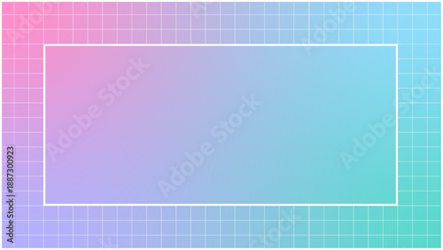 グラデーション　パステル　グリッド　中央スペース