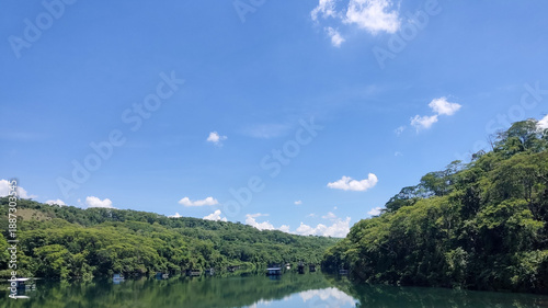 lake and mountains