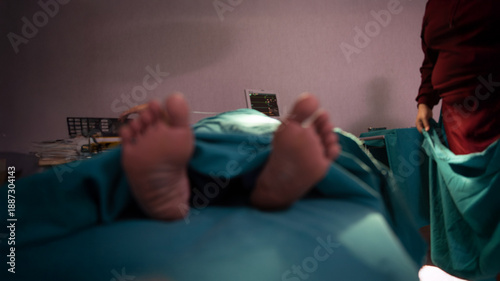 Photos The deceased was in the hospital morgue.