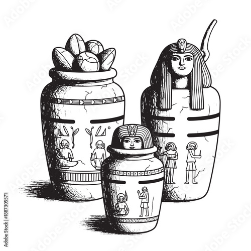 Three Russian Matryoshka Nesting Dolls with Traditional Folk Art Designs.