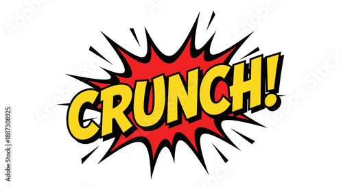 Fotografija Crunch Comic Book Style Text Effect.