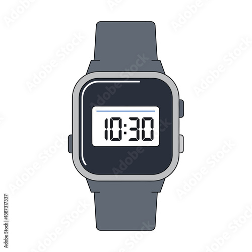 Digital wristwatch showing 10:30