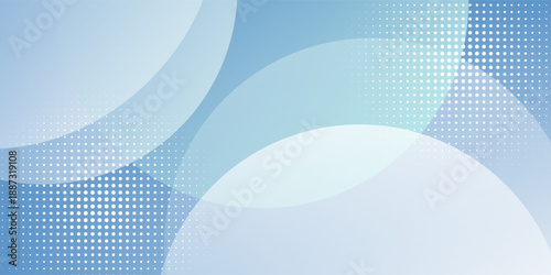 Blue background with gradient and dotted texture. The background features soft blue hues and abstract circular patterns. Gradient patterned background vector.