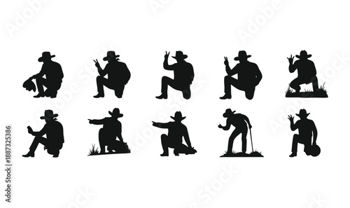 silhouettes of people