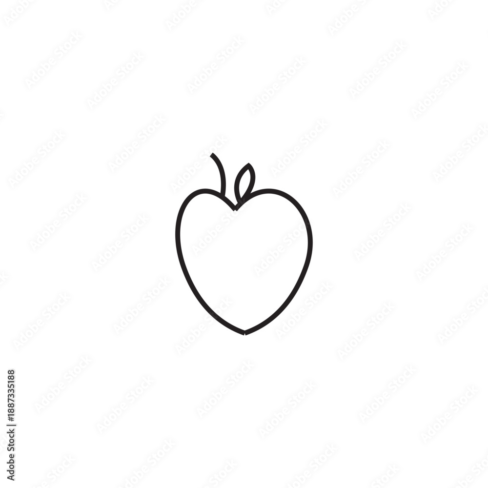 Fototapeta premium apple icon