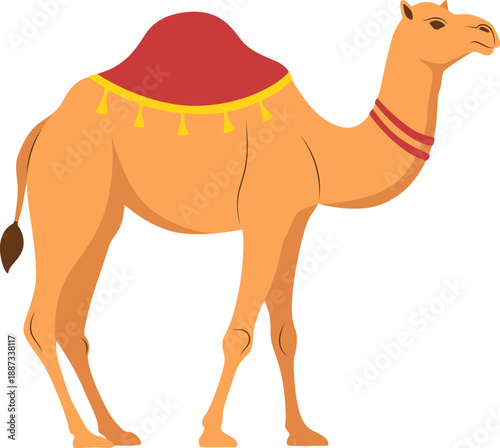 Desert Camel With Saddle