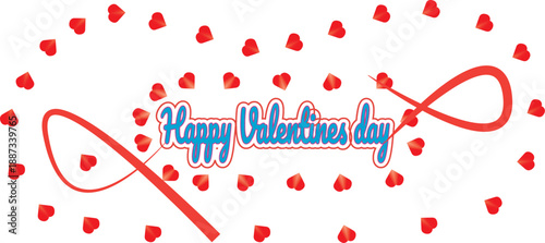 Vector illustration of a red heart symbol representing love and passion for a capital city travel holiday card with a tagline text label