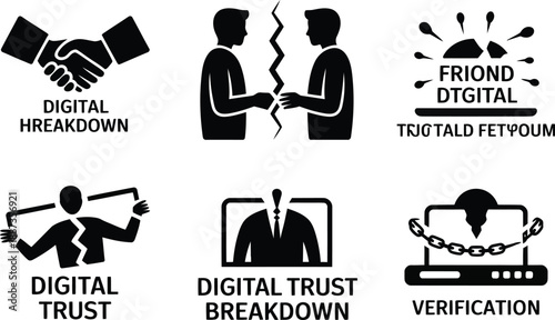 Collection of Representing Digital Trust and Breakdown Concepts