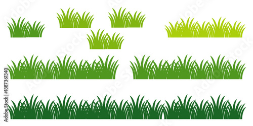 green grass illustration, sustainable grass nature, grass design in flat style	
