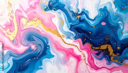 Wallpaper Mural Vibrant colorful abstract swirling liquid art. Torontodigital.ca