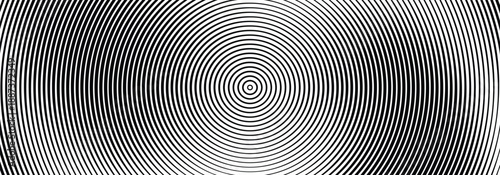 black concentric circle background radial geometric pattern