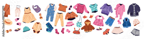 casual clothing set for kids summer and spring fashion