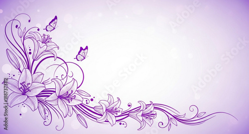 purple floral background