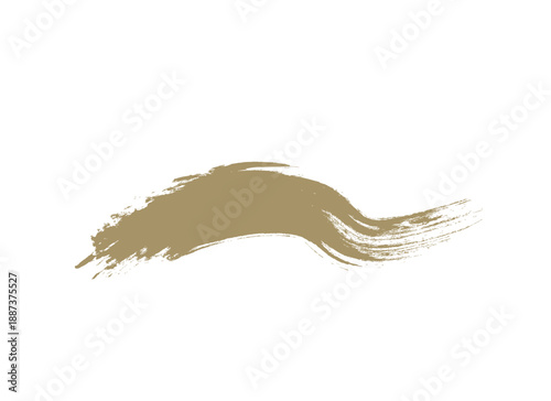 流れのある金色の線のイラスト素材