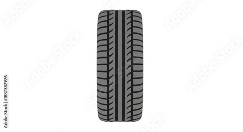 car tire isolated on white background