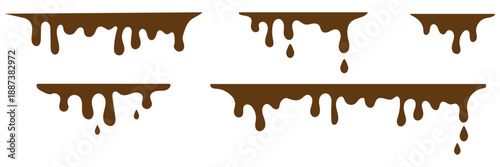 Ink drip and blob paint, splatter and splash set. Black dripping ink. ink seamless pattern. Liquids dripping paint drop. Various dripping black paint