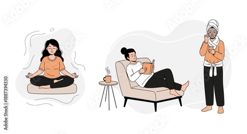 Healthy Lifestyle and Wellness Illustration